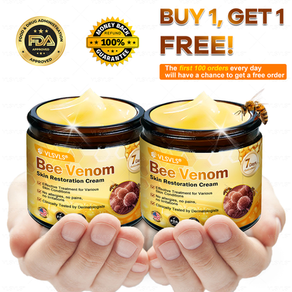 Made and Shipped from USA ✨ VLSVLS® Bee Venom Skin Restoration Cream 🔥 LAST DAY 80% OFF 💎💎