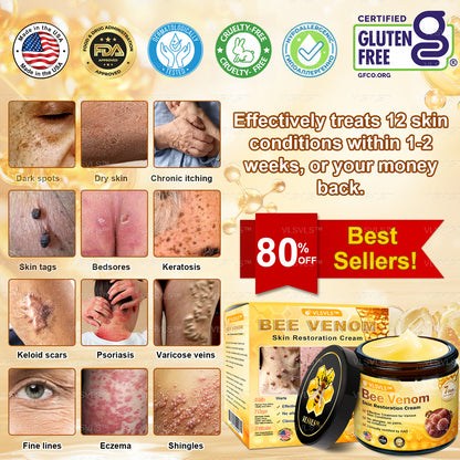 Made and Shipped from USA ✨ VLSVLS® Bee Venom Skin Restoration Cream 🔥 LAST DAY 80% OFF 💎💎