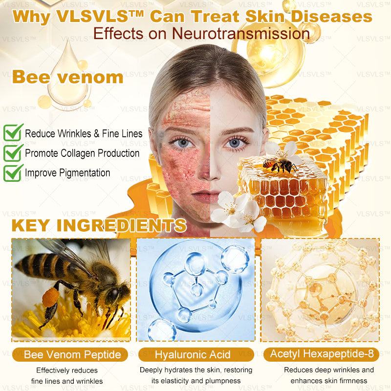 Made and Shipped from USA ✨ VLSVLS® Bee Venom Skin Restoration Cream with Collagen & Matrixyl 3000 | Obesity🔥 Sagging Skin, Fine Lines, Loss of Firmness, Flat Bust, Drooping Hips, and More🔥 LAST DAY 80% OFF 💎💎💎