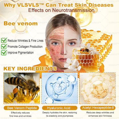 Made and Shipped from USA ✨ VLSVLS® Bee Venom Skin Restoration Cream with Collagen & Matrixyl 3000 | Obesity🔥 Sagging Skin, Fine Lines, Loss of Firmness, Flat Bust, Drooping Hips, and More🔥 LAST DAY 80% OFF 💎💎💎