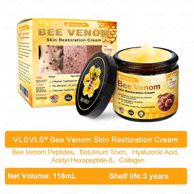 Made and Shipped from USA ✨ VLSVLS® Bee Venom Skin Restoration Cream 🔥 LAST DAY 80% OFF 🔅🔅🔅