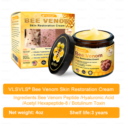 Made and Shipped from USA ✨ VLSVLS® Bee Venom Skin Restoration Cream with Collagen & Matrixyl 3000 | Obesity🔥 Sagging Skin, Fine Lines, Loss of Firmness, Flat Bust, Drooping Hips, and More🔥 LAST DAY 80% OFF 💎💎💎