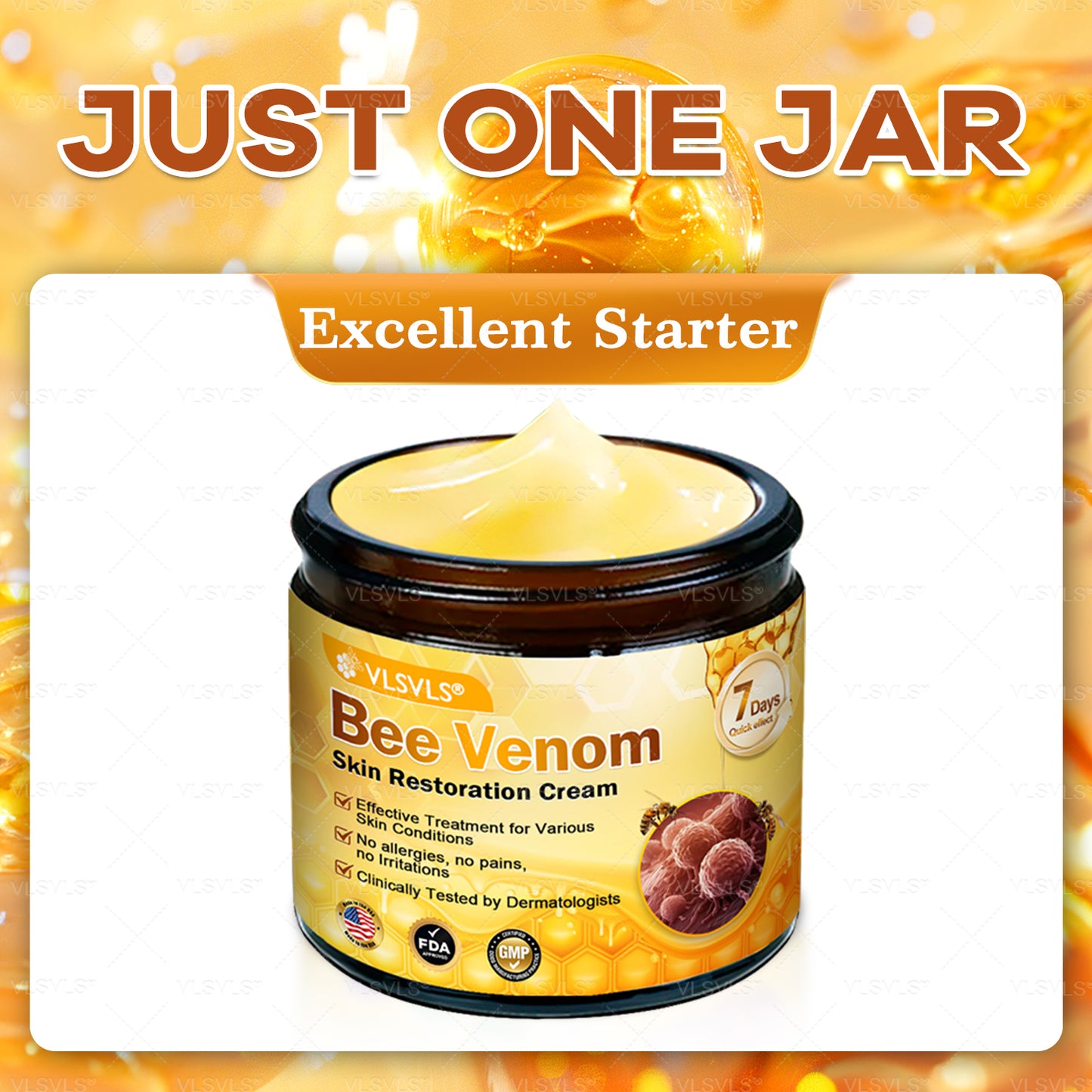 Made and Shipped from USA ✨ VLSVLS® Bee Venom Skin Restoration Cream 🔥 LAST DAY 80% OFF 🔅🔅🔅