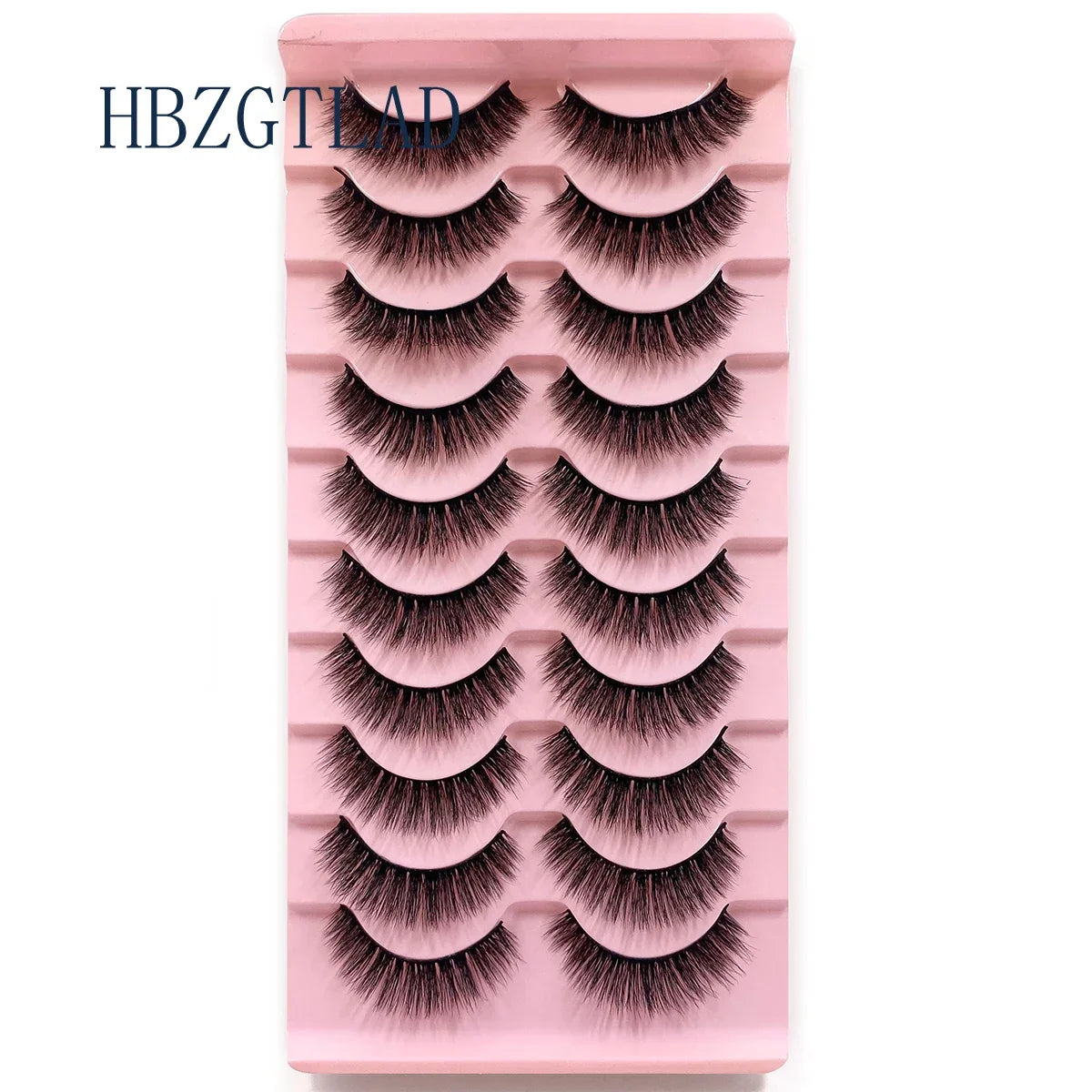 NEW 10pairs 100% Real Fake Mink Eyelashes 3D Natural False Eyelashes 3d Mink Lashes Soft Eyelash Extension Makeup Kit Cilios h13