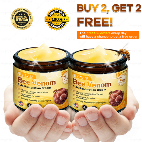 Made and Shipped from USA ✨ VLSVLS® Bee Venom Skin Restoration Cream 🔥 LAST DAY 80% OFF 🔅🔅🔅